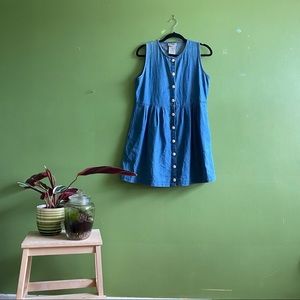 Denim babydoll dress